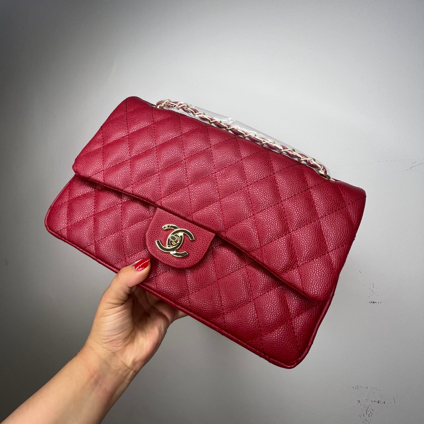 شنطة حجم كبير ٣١ سم أحمر Large 31cm red bag