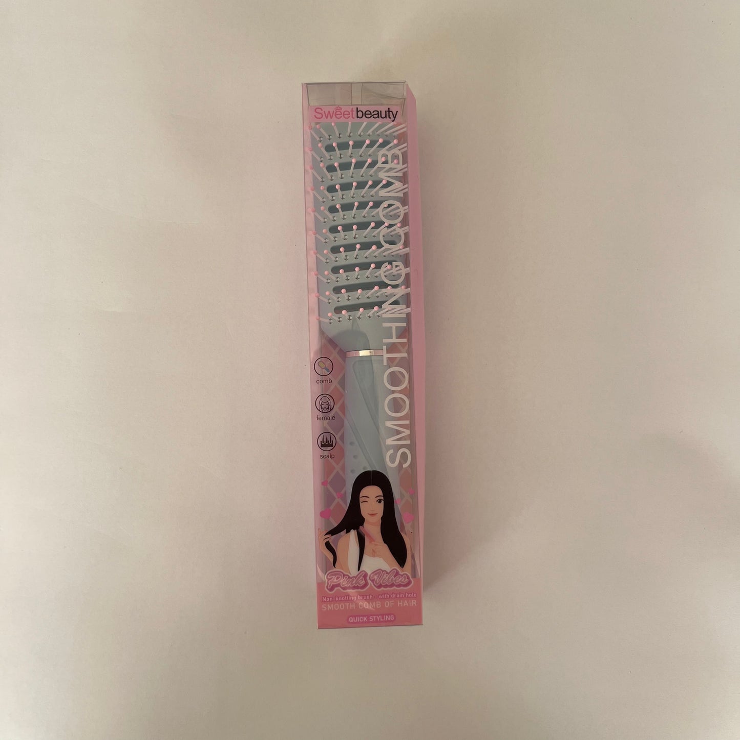 فرشاة شعر 1 قطعة أزرق Hair brush 1 pc blue