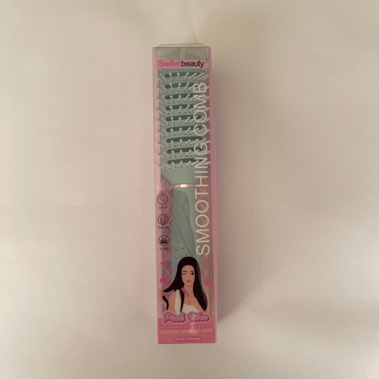 فرشاة شعر 1 قطعة تركواز Hair brush 1 pc turquoise