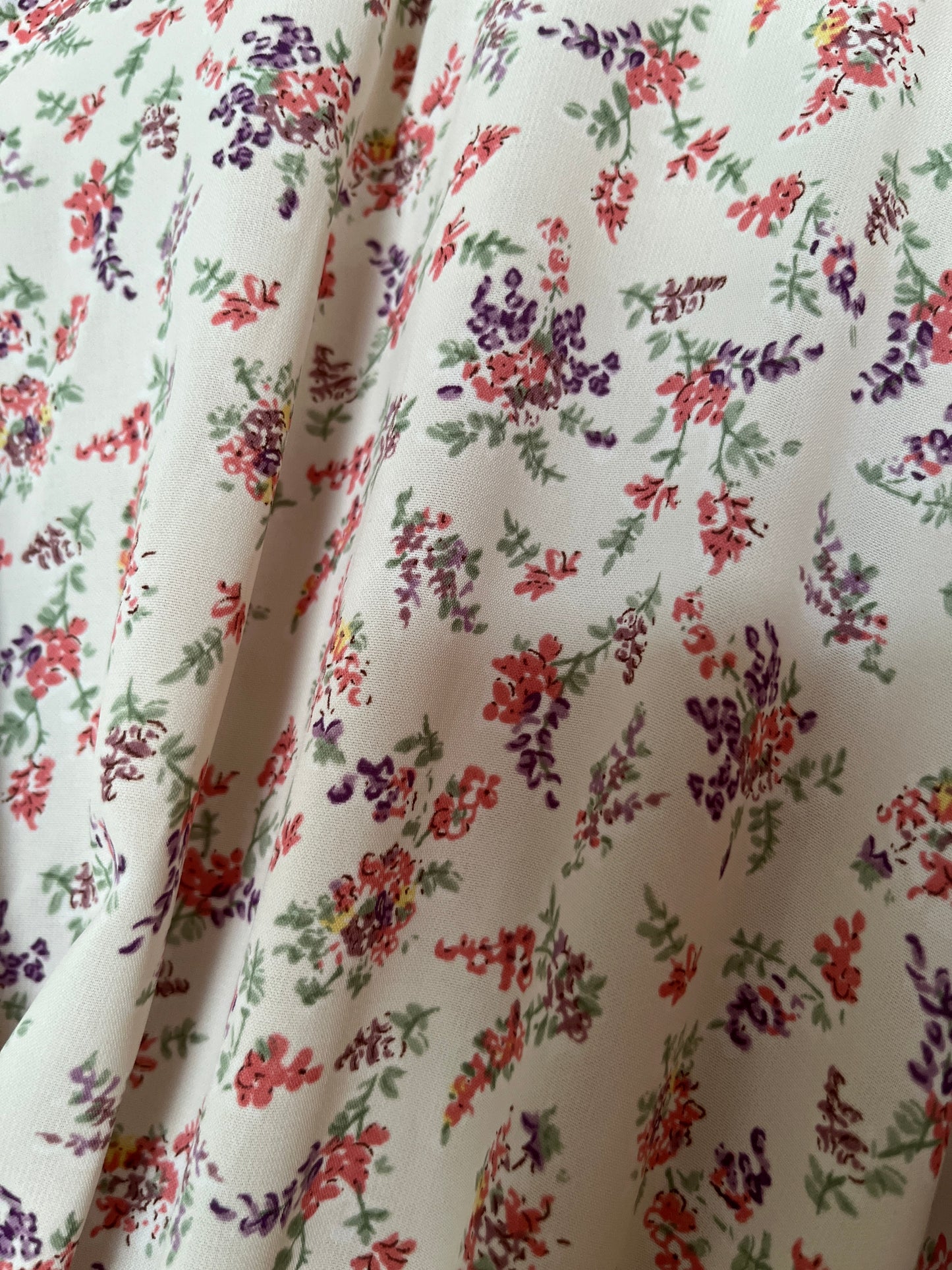 فستان بأكمام قصيرة Maxi floral white dress