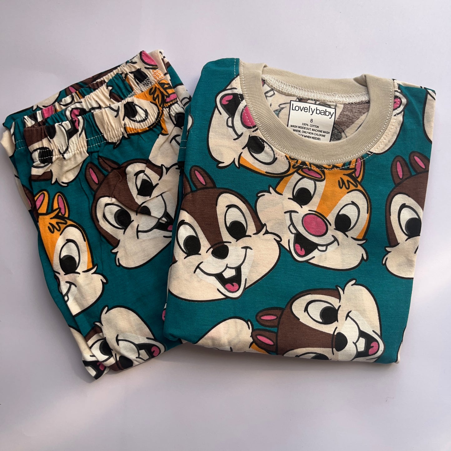 Toddler boys casual pajama set طقم لبس نوم أولاد