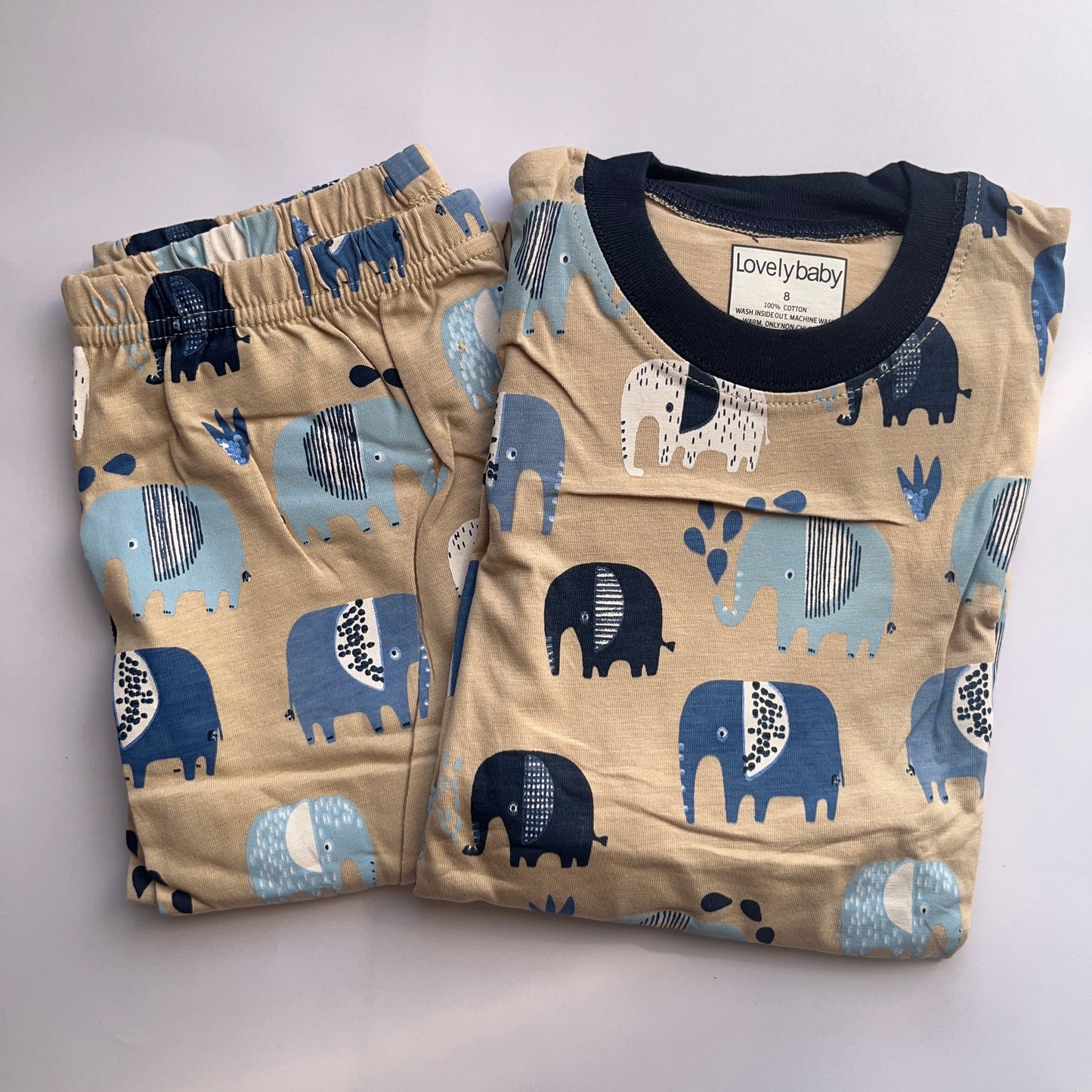 Toddler boys casual pajama set طقم لبس نوم أولاد