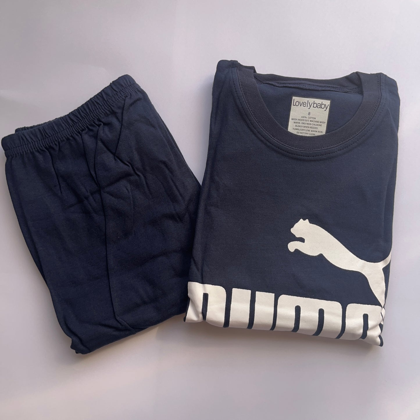 Toddler boys casual pajama set طقم لبس نوم أولاد