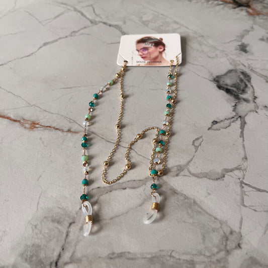سلسلة نظارة مطرزة 
حبل نظارات مضاد للانزلاق مع خرز ملون، مثالي لأزياء الصيف، سلسلة نظارات عصرية  | إكسسوار نظارات عصري أنيق
Beaded Eyeglass Chain
Colorful Summer Fashion, Sunglasses Chain
 Stylish modern eyewear accessory
Versatile Fashion Glass Necklace & Bracelet, Anti-Slip Eyewear Lanyard with Colorful Shell Beads, Ideal for Summer Fashion, Fashion Fashion Glasses Chain|Ethnic Fashion Accessory|Chic Fashion Glasses Accessory