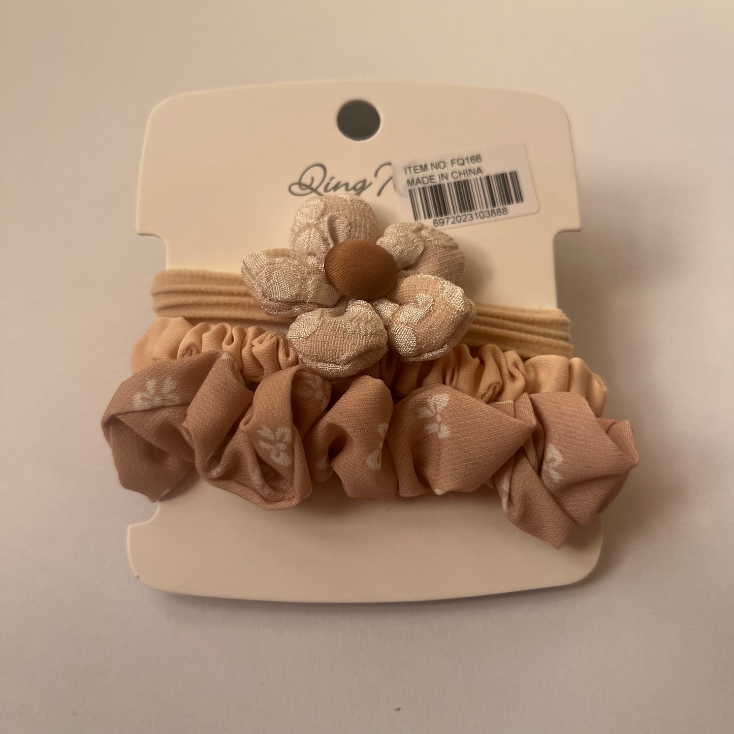 ربطات شعر صغيرة بيج Beige Hair Ties 1 set, 3 pcs