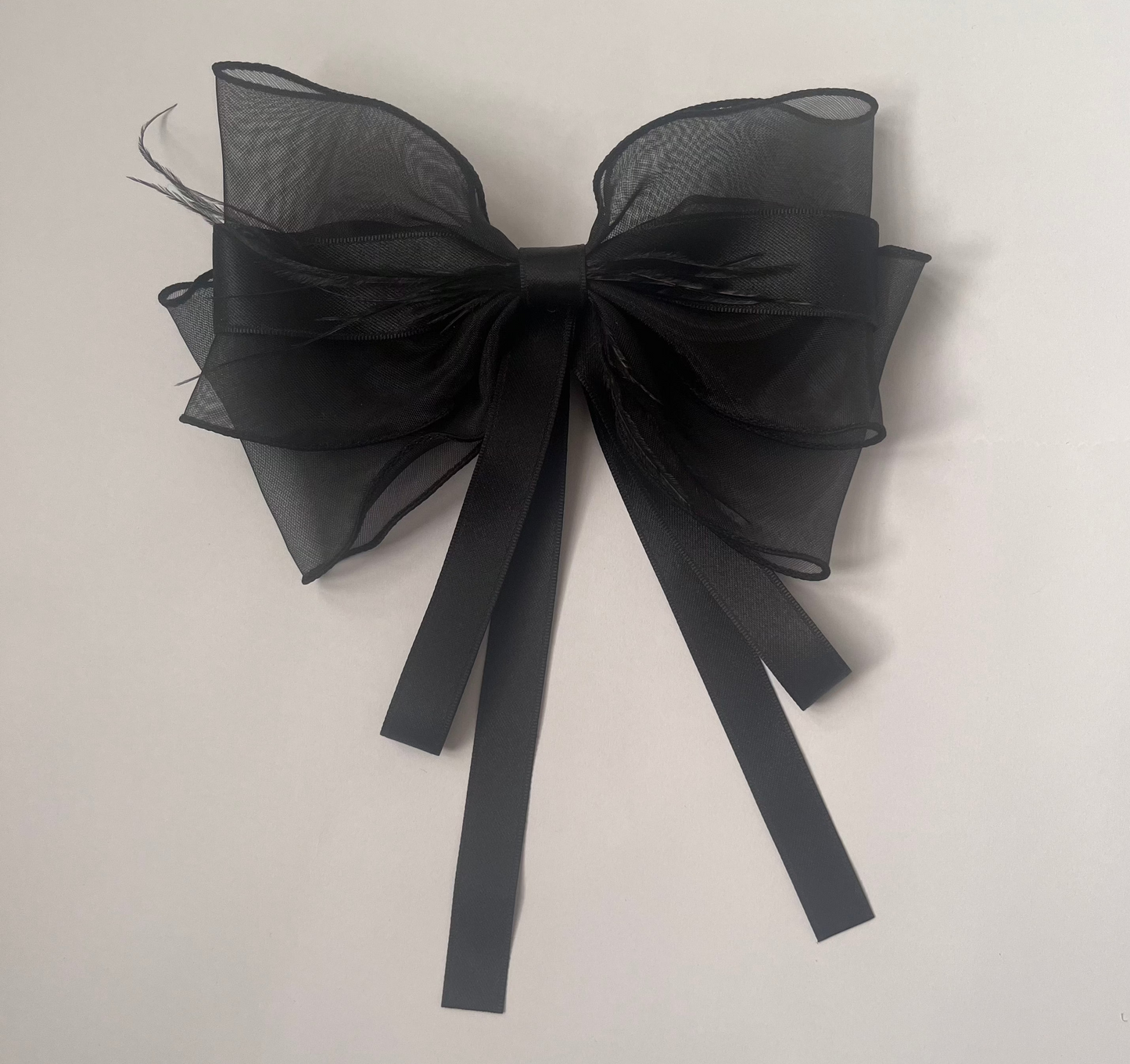 فيونكة شعر سوداء آنيقة ، قطعة واحدة Black Hair Bow , 1 pcs