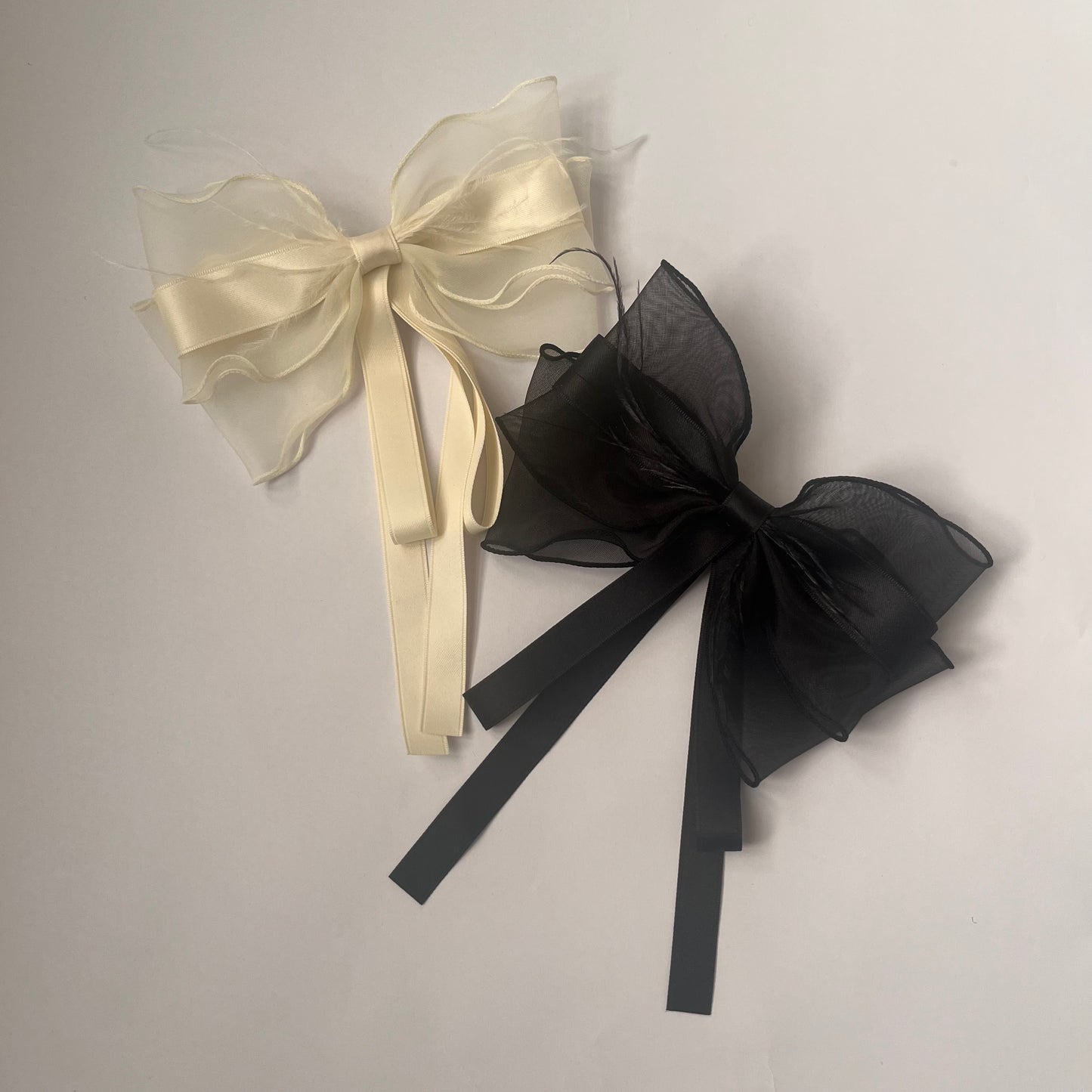 فيونكة شعر سوداء آنيقة ، قطعة واحدة Black Hair Bow , 1 pcs