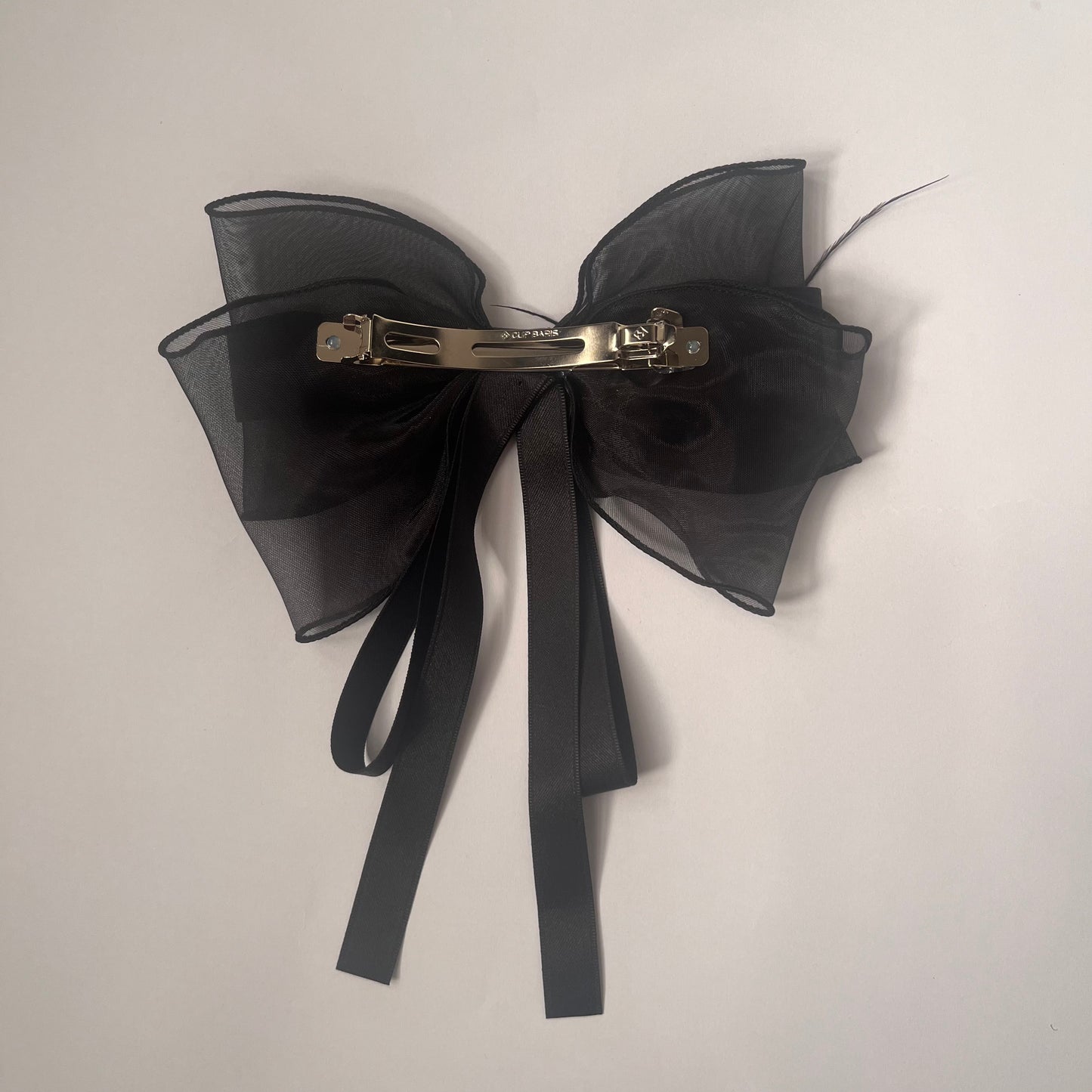 فيونكة شعر سوداء آنيقة ، قطعة واحدة Black Hair Bow , 1 pcs