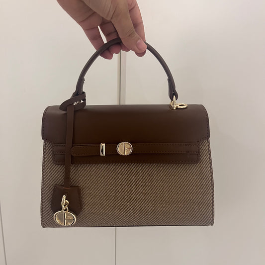 شنطة كريسبيلا بني غامق Chrisbella dark brown bag