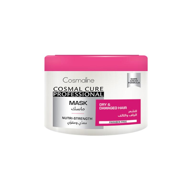 مجموعة( شامبو + بلسم + ماسك ) كوزمال كيور الاحترافي ذو القوة المغذية للشعر الجاف Cosmal Cure Professional ( Shampoo + Conditioner + Mask) Nutri-Strength Balsam For Dry & Damaged Hair Bundle