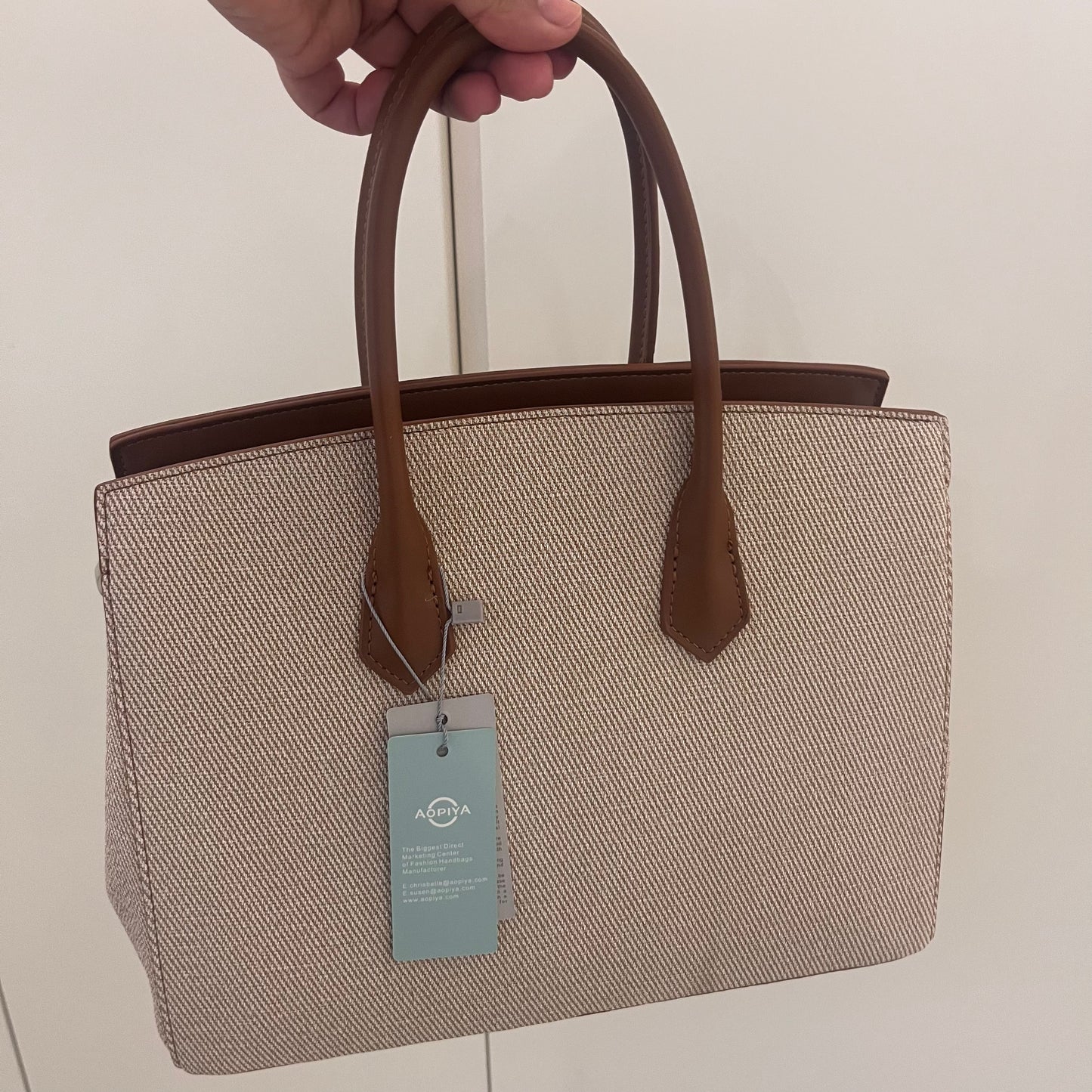 شنطة كريسبيلا بني حجم كبير Chrisbella brown bag Larg