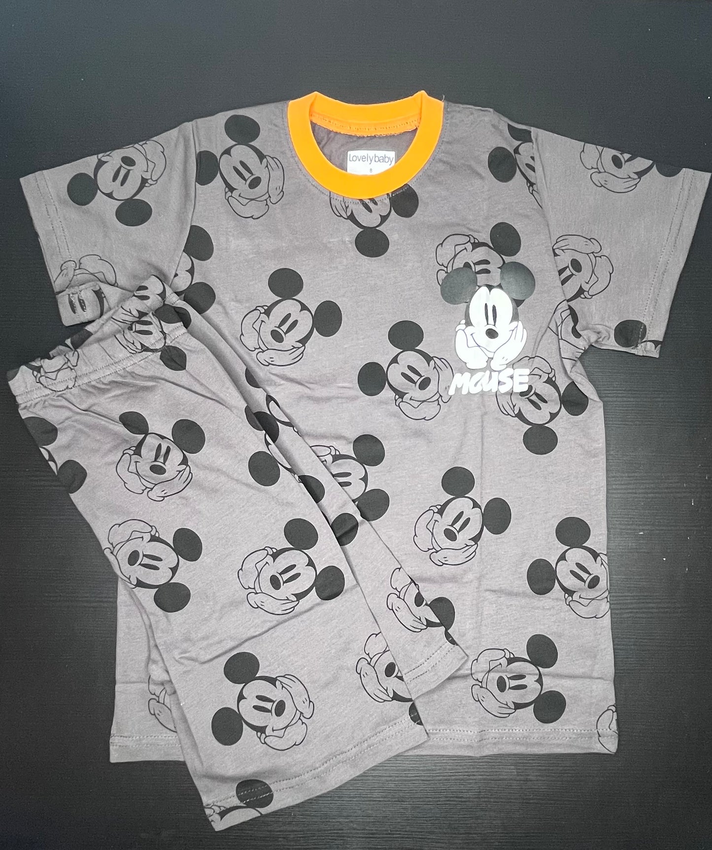 Toddler boys casual pajama set طقم لبس نوم أولاد