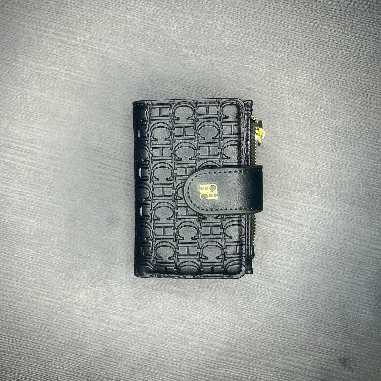 محفظة بنمط أحرف لون أسود Mirror black wallet
