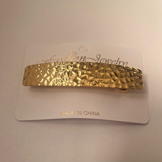 Metal textured hair clip 1 pc مشبك شعر ذو نسيج معدني قطعة واحدة