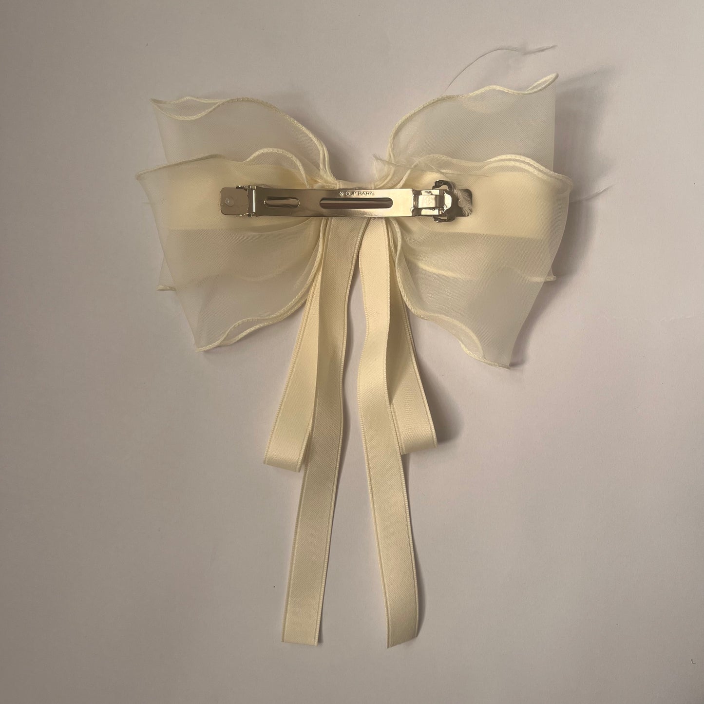 فيونكة شعر بيضاء آنيقة ، قطعة واحدة White Hair Bow , 1 pcs