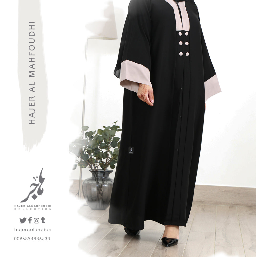 تفصيل عباية كلاسيك عملية Classic Practical Abaya ( Tailored - Pre Order )