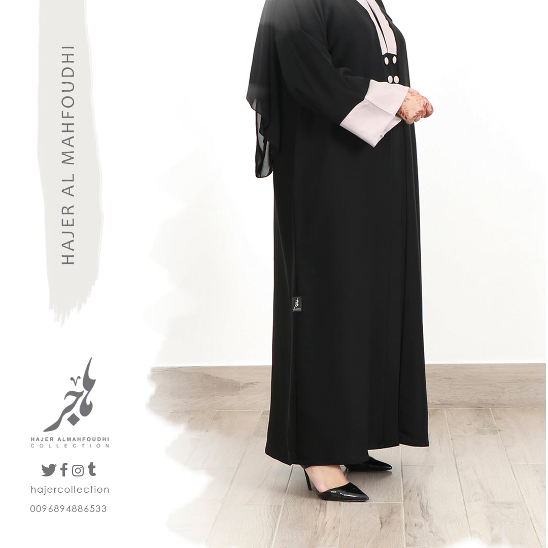 تفصيل عباية كلاسيك عملية Classic Practical Abaya ( Tailored - Pre Order )