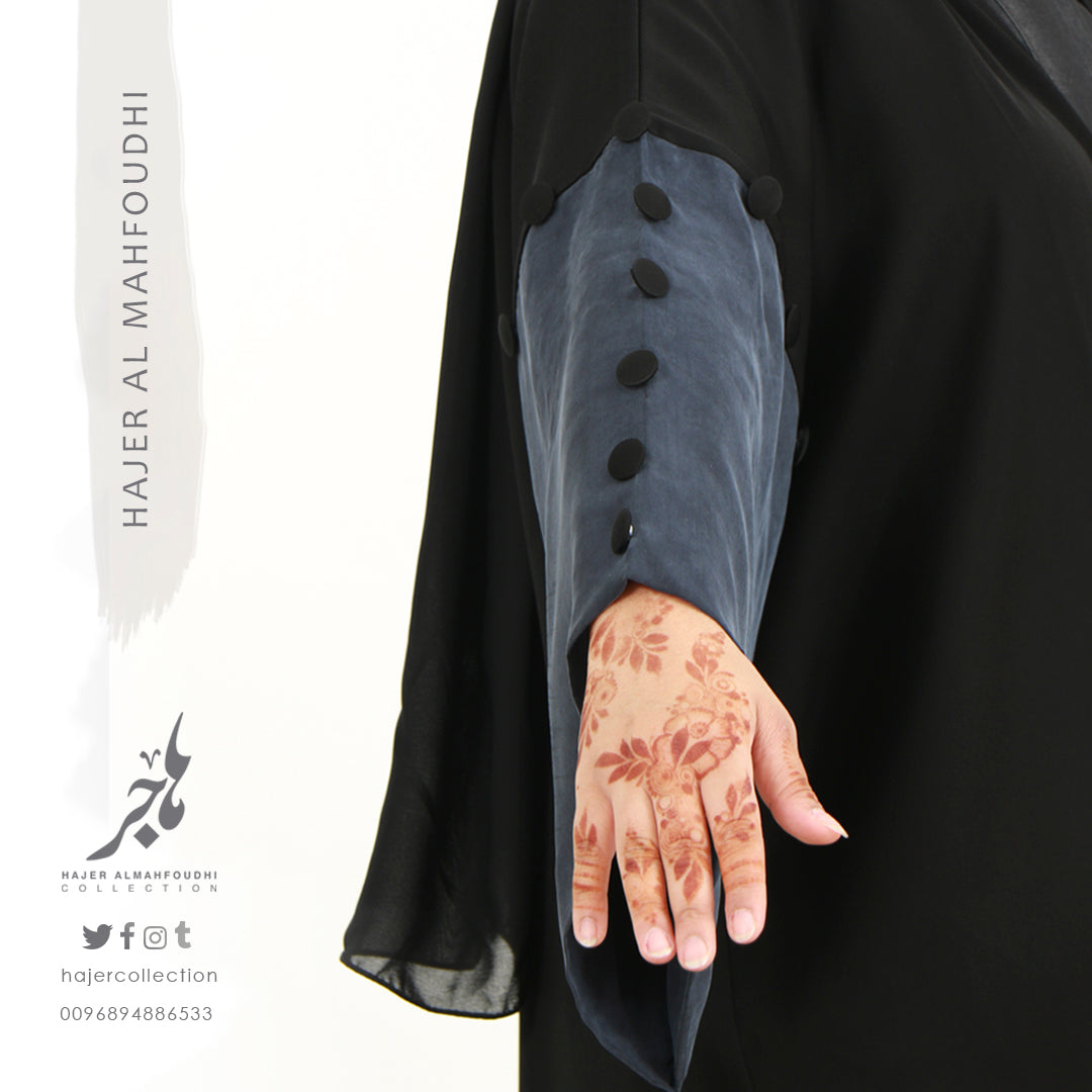 تفصيل عباية لف بأكمام واسعة Wide cut abaya( Tailored - Pre Order )