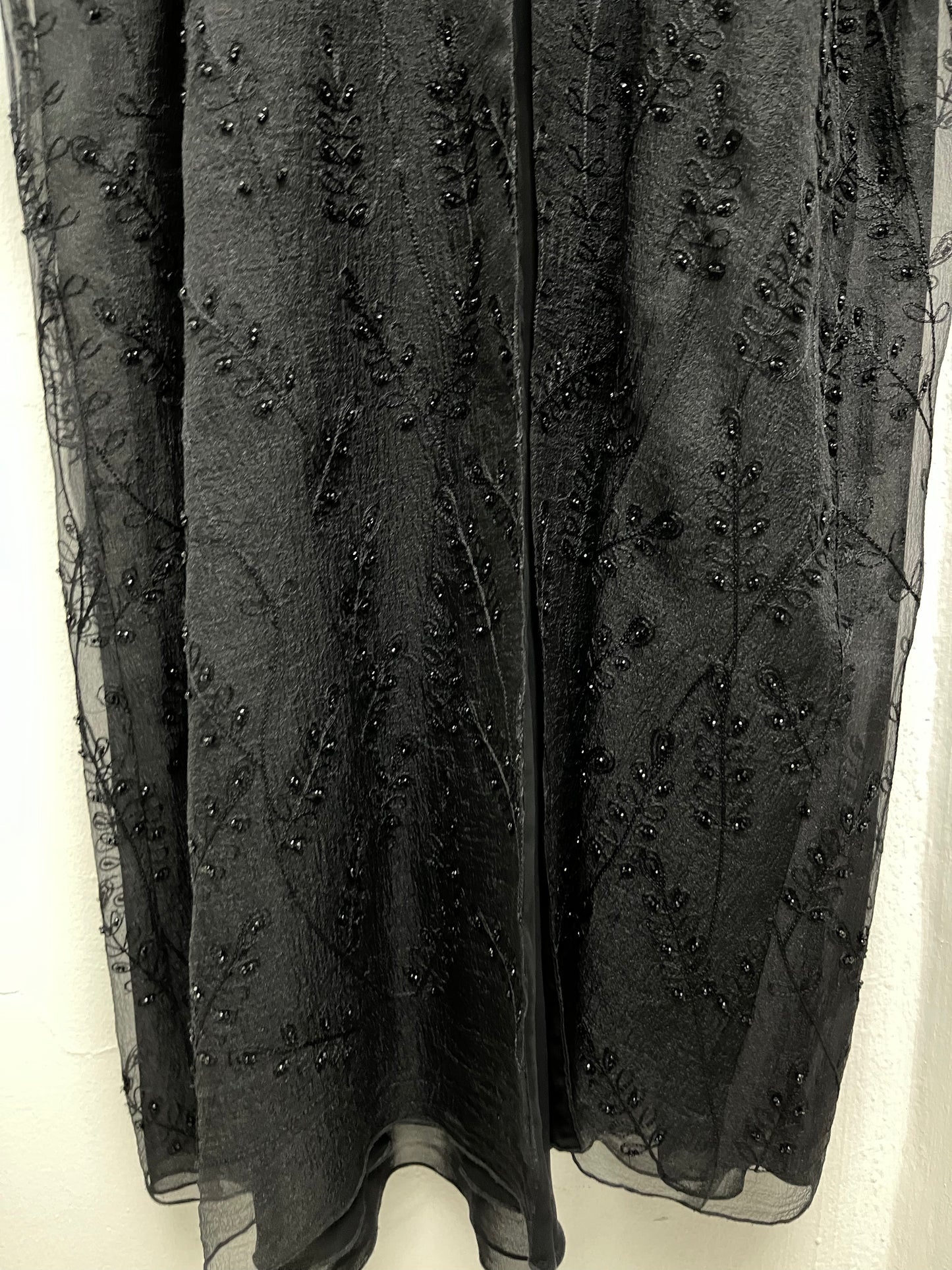 عباية دبل اورجانزا وشيفون Double organza and chiffon abaya