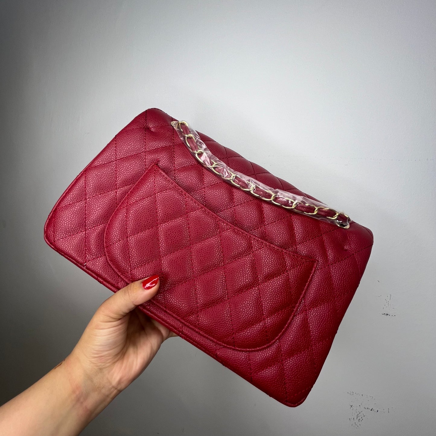 شنطة حجم كبير ٣١ سم  أحمر Large 31cm red bag