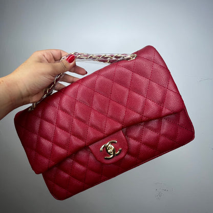 شنطة حجم كبير ٣١ سم  أحمر Large 31cm red bag