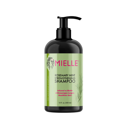 شامبو تقوية الشعر بالروزماري والنعناع من ميلي - 355 مل Mielle, Strengthening Shampoo, Rosemary Mint, 12 fl oz (355 ml)