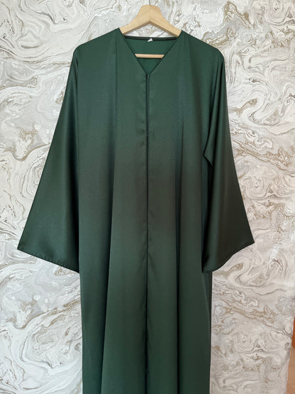 عباية كريب خضراء GREEN CREAP ABAYA