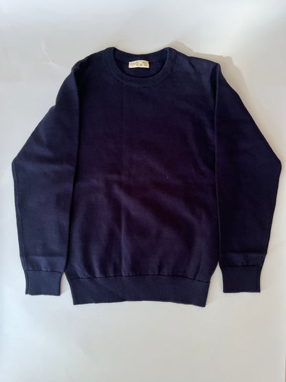 بلوفر أولاد شتوي  Boys Crew Neck Sweater - NAvy blue.