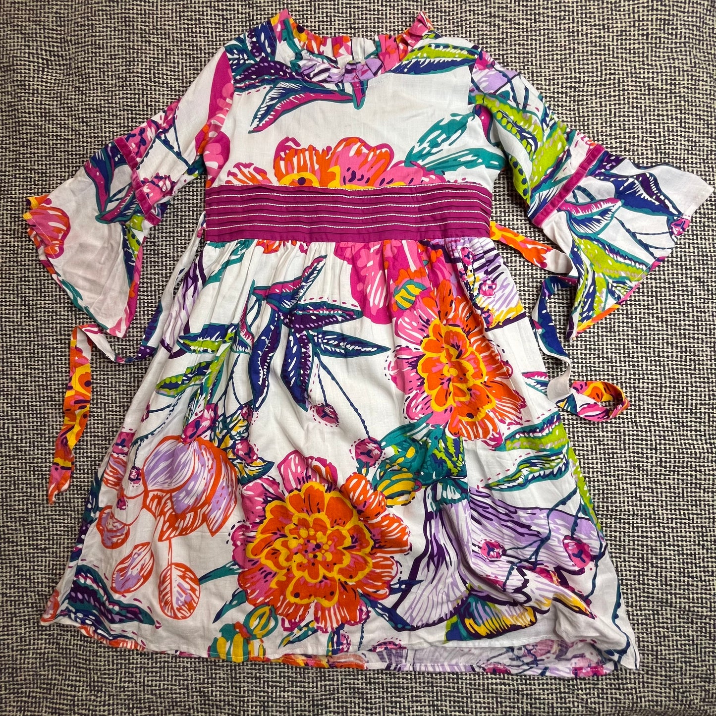 فستان صيفي بنمط ورود للبنات Girls Summer dress floral patterned