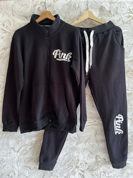 طقم سويتشيرت وبنطال -  أسود نسائي Women's Sweatsuit Long Sleeve