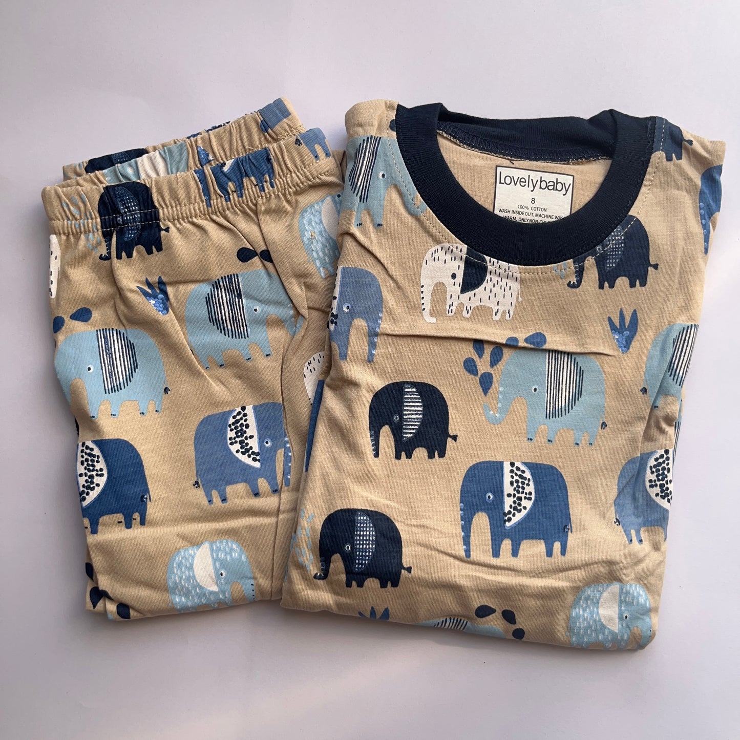 Toddler boys casual pajama set  طقم لبس نوم أولاد