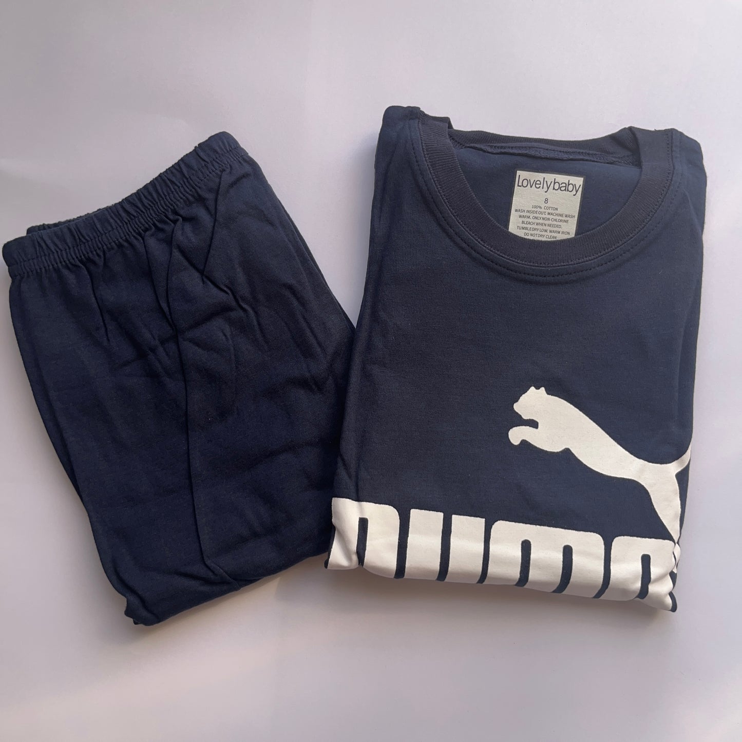 Toddler boys casual pajama set  طقم لبس نوم أولاد