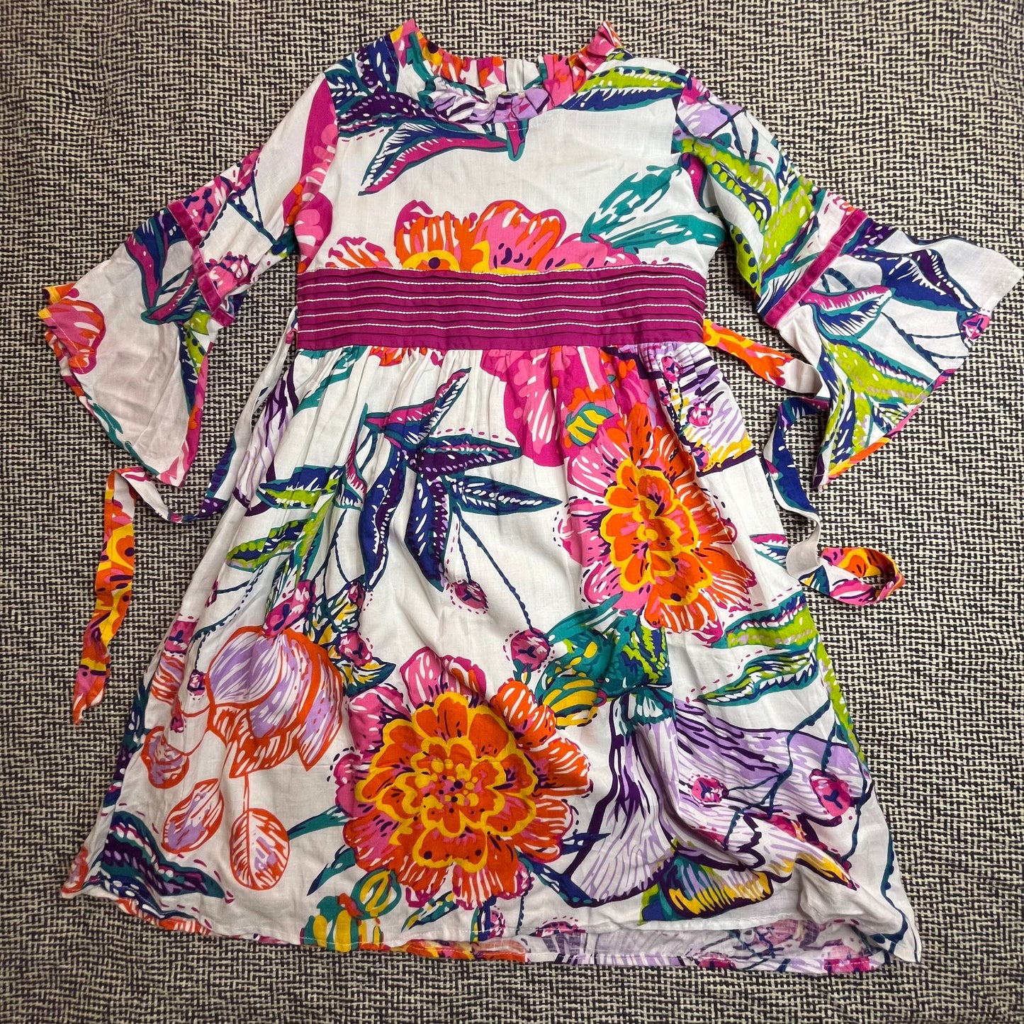 فستان صيفي بنمط ورود للبنات Girls Summer dress floral patterned