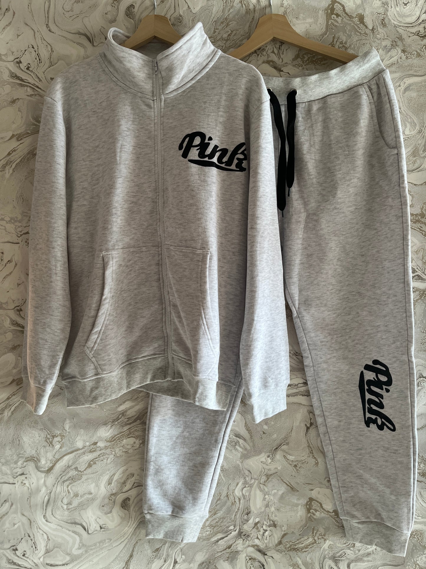 طقم سويتشيرت وبنطال - رمادي نسائي Women's Sweatsuit Long Sleeve