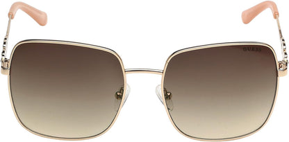 نظارة شمسية نسائية ، جس Guess Ladies Gold Sunglasses GF6115 32F 57