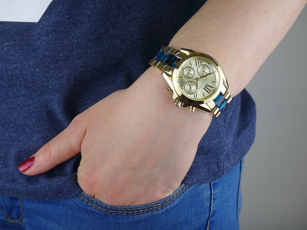 ساعة مايكل كورس نسائية  MICHAEL KORS MINI BRADSHAW CHRONOGRAPH MK6318