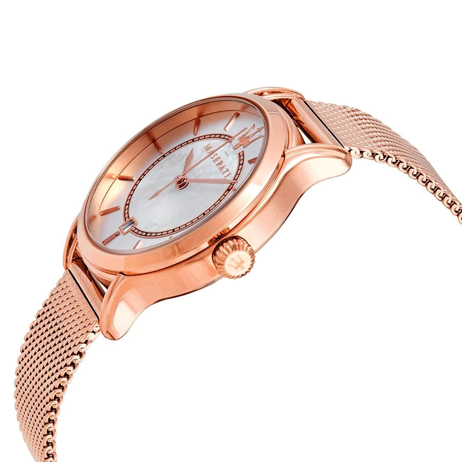 ساعة مازيراتي نسائية Maserati EPOCA QUARTZ SILVER MOTHER OF PEARL LADIES WATCH R8853118506