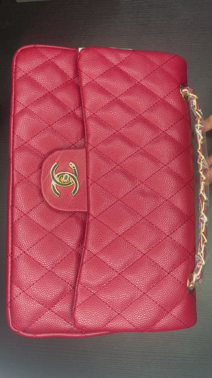 شنطة حجم كبير ٣١ سم  أحمر Large 31cm red bag