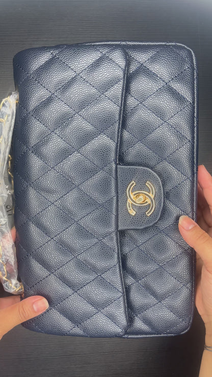 شنطة حجم كبير ٣١ سم  كحلي Large 31cm navy bag