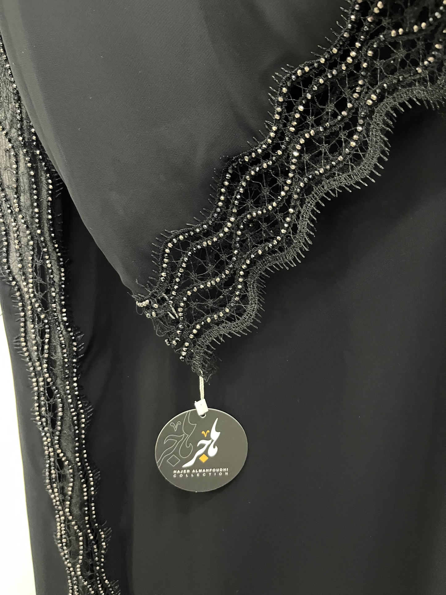 عباية دانتيل وفصوص BLACK DANTIL ABAYA